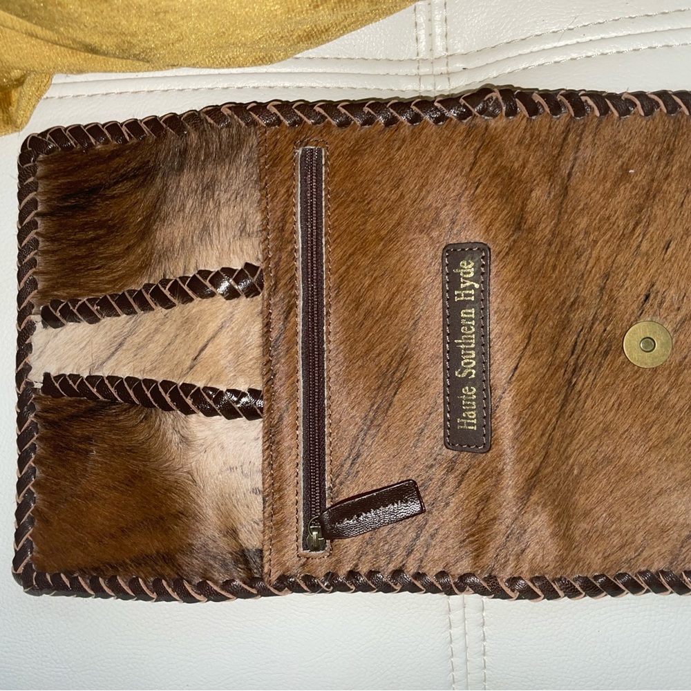 Ladies Southern Hyde Brown Fur Wallet